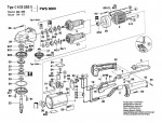 Bosch 0 603 253 103 Pws 6000 Angle Grinder 220 V / Eu Spare Parts